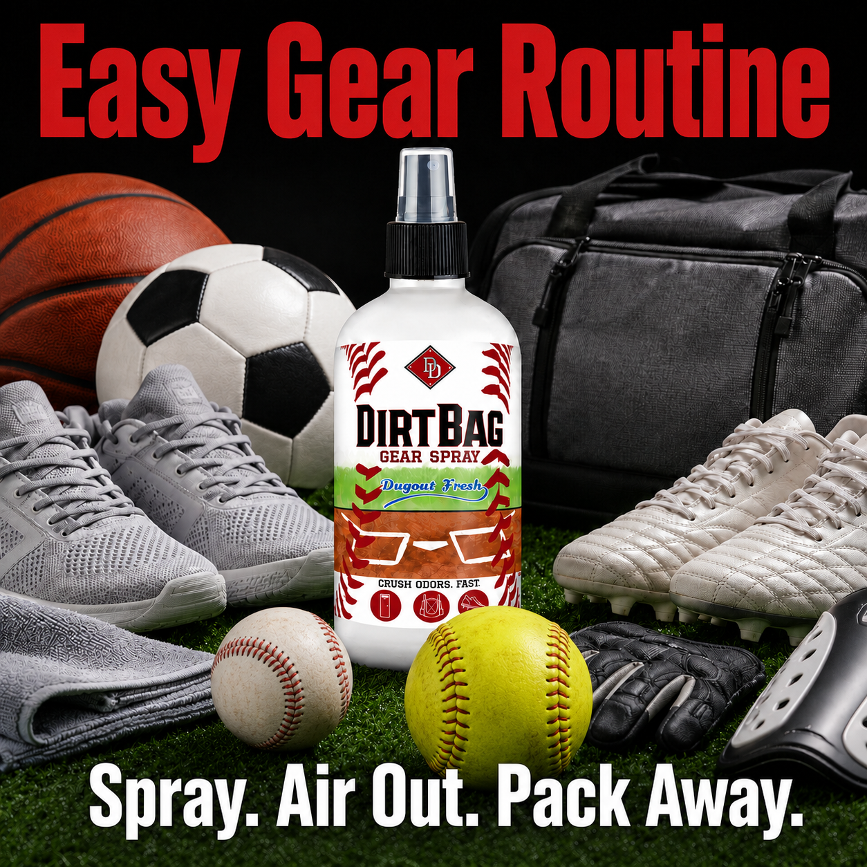 DirtBag Gear Spray by Diamond Dapper