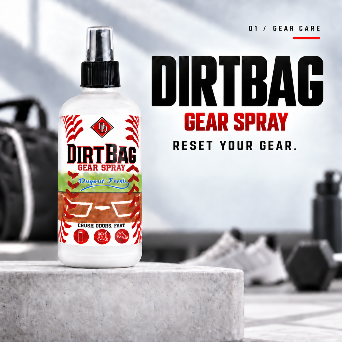 DirtBag Gear Spray by Diamond Dapper